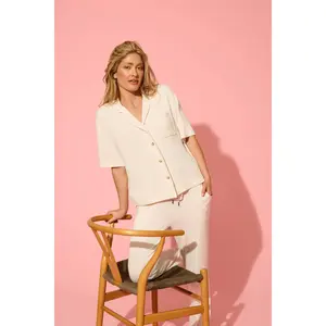 Jammie Essentials Long Oatmeal PJ Set