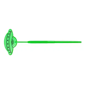 LASH ANARCHIST UFO-Shaped Lash Mirror - UFB Collection, Bright Green Mirror for Lash Application