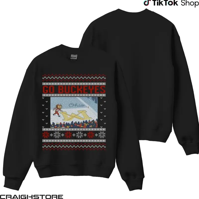 Ohio vs Michigan Rivalry Sweater, Script Ohio on Big M Sweater, Buckeye Fan Erase The M Sweat Shirt, OSU Fan Gift 6