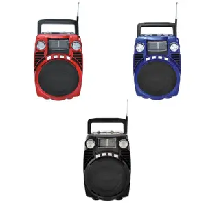 DIGITAL SUNFLASH SF-144 Portable Bluetooth Speaker with Rechargeable Battery FM/AM/SW1/SW2 USB/SD/AUX Audio Radio Device
