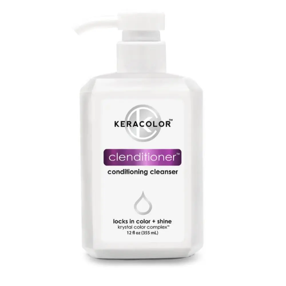 Keracolor Clenditioner, Color Locking All-in-1 Cleansing Conditioner for Inherent Beauty with Krystal Water Complex & Coconut Oil, Grapefruit Citrus Scent, 12 oz / 400ml, Haircare, Purifying, Sulfate-Free