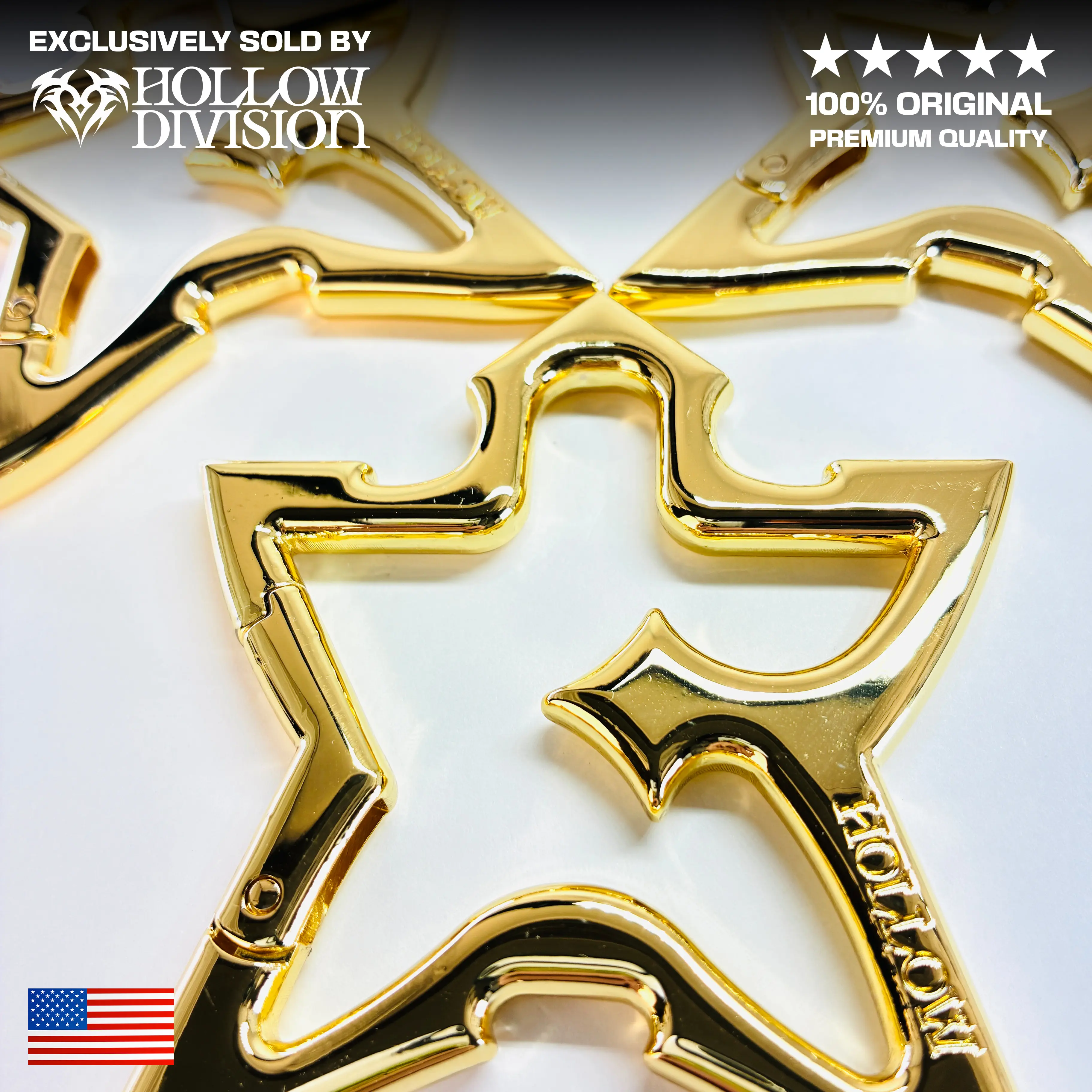 Hollow Star Keeper Carabiner - Original Ninja Star Metal Keychain