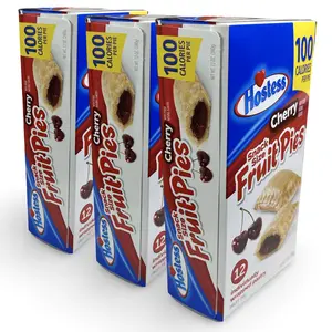 Hostess Snack Size 100 Calorie Mini Fruit Pies | 12 Count Box | Cherry | Pack of 3