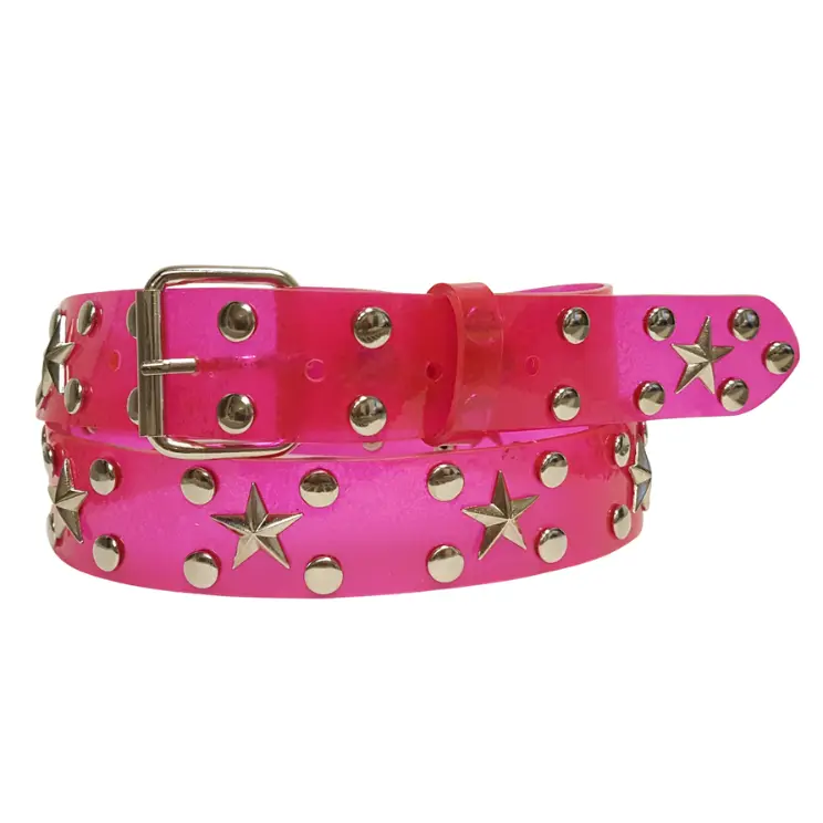 Fun Candy Color Star Studded Jelly Belt