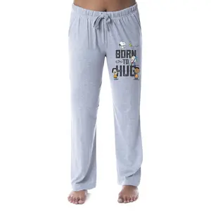 Peanuts Womens' Snoopy Charlie Brown Born To Hug Sleep Pajama Pants