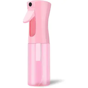 Empty Spray bottles, Continuous Spray Bottle for Hair, Spray Water Bottle Fine Mist Refillable, Skin Care, Showering Pets, Plants, travel, Ironing and Cleaning 6.8 Ounce (1 Pack, Pink)