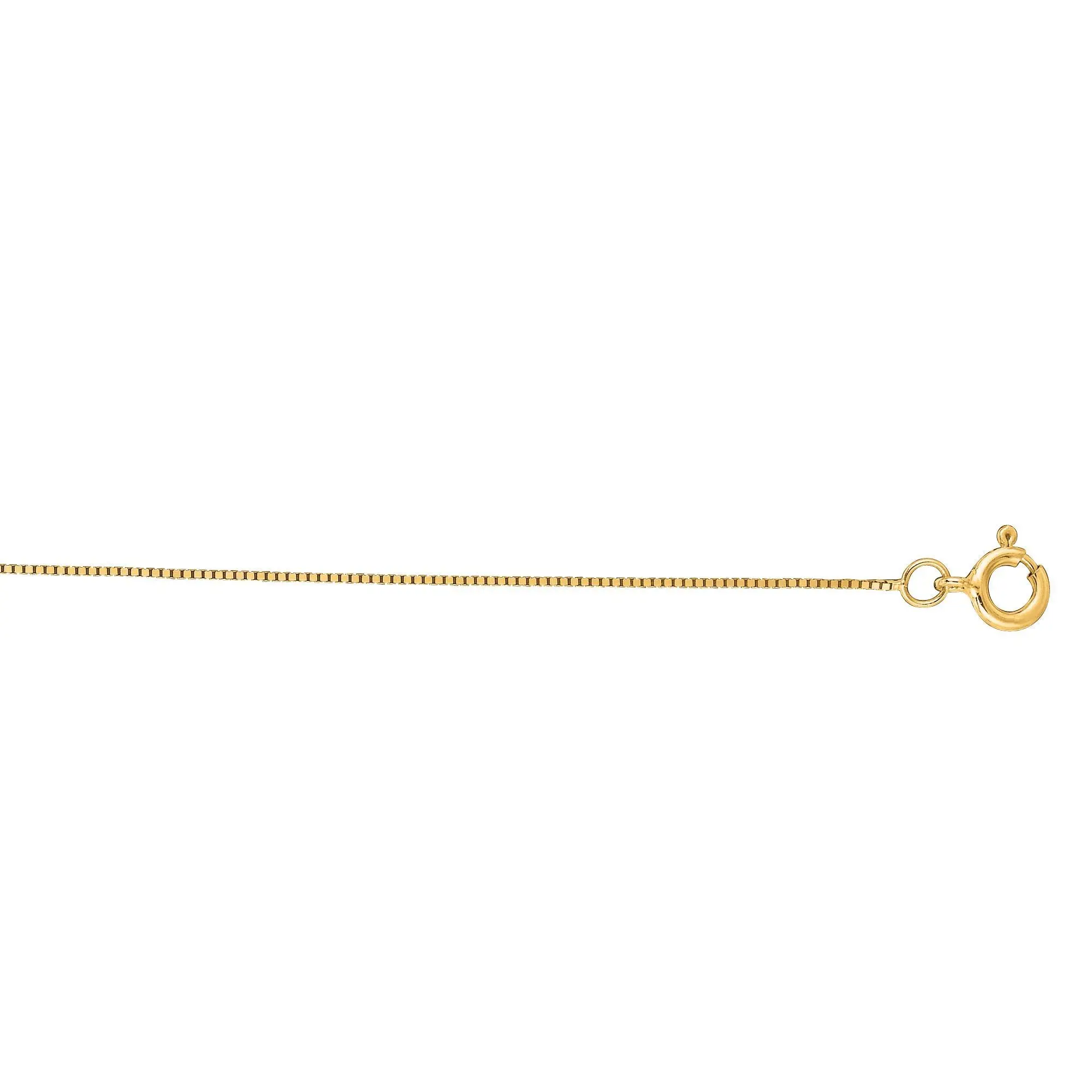 Dainty 14K Gold Box Chain