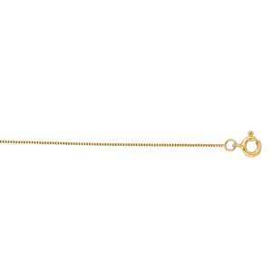 Dainty 14K Gold Box Chain