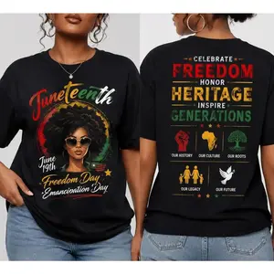 Juneteenth Freedom Day Shirt, African American Pride Tee, Black Heritage Culture Unisex T-Shirt, Emancipation Day Gifta