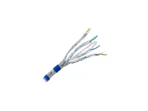 Nippon Labs Cat8.1 Ethernet Cable Bulk Wire 500 feet - Blue | 2GHz, 40G CMR, 23AWG, S/FTP - Dual Shielded S/FTP Latest 40Gbps 2000Mhz SFTP, PVC, Solid Bare Copper Conducted Patch Cord, 80C8SS-7006RB