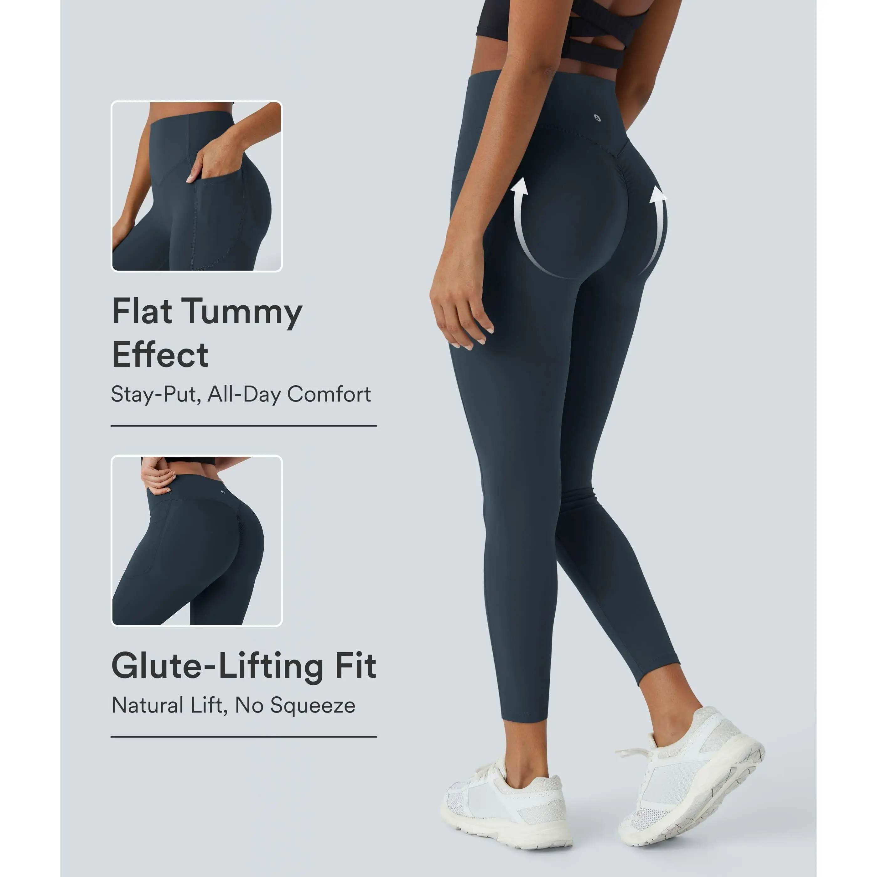 Halara UltraSculpt High Waisted Scrunch Butt Lifting Tummy Control Pocket Shaping Training Leggings Halara UltraSculpt High Waisted Scrunch Butt Lifting Tummy Control Pocket Shaping Training Leggings