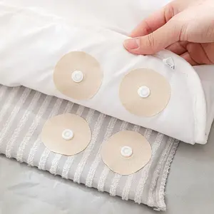 6Pcs Bed Sheet Fasteners, Reusable Snap-on Quilt Clips, Detachable Duvet Cover Grips, No Damage Bed Mattress Fixing Buttons, Household Bedding Anti-Slip Accessories