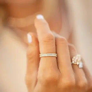 Pave Diamond Stackable Ring