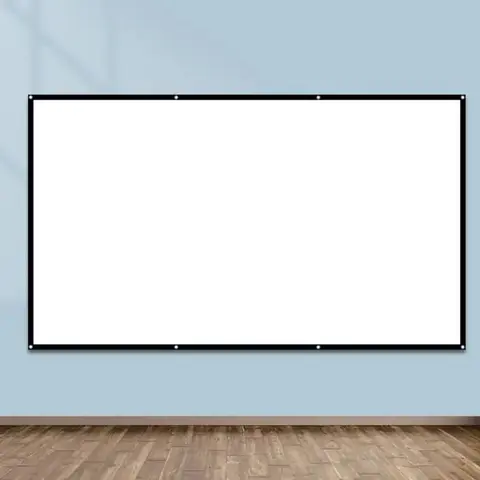 Portable Thickened Projector TV Screen, 1 Count Washable Foldable Projector Screen, Home Office Outdoor HD Projector Accessories, Projection Screen