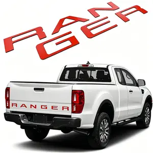 3D Raised RANGER Tailgate Letter Overlay Badge, Waterproof Rear Gate Nameplate Decal Exterior Truck Mod Accessories Fit Ford Ranger All Models