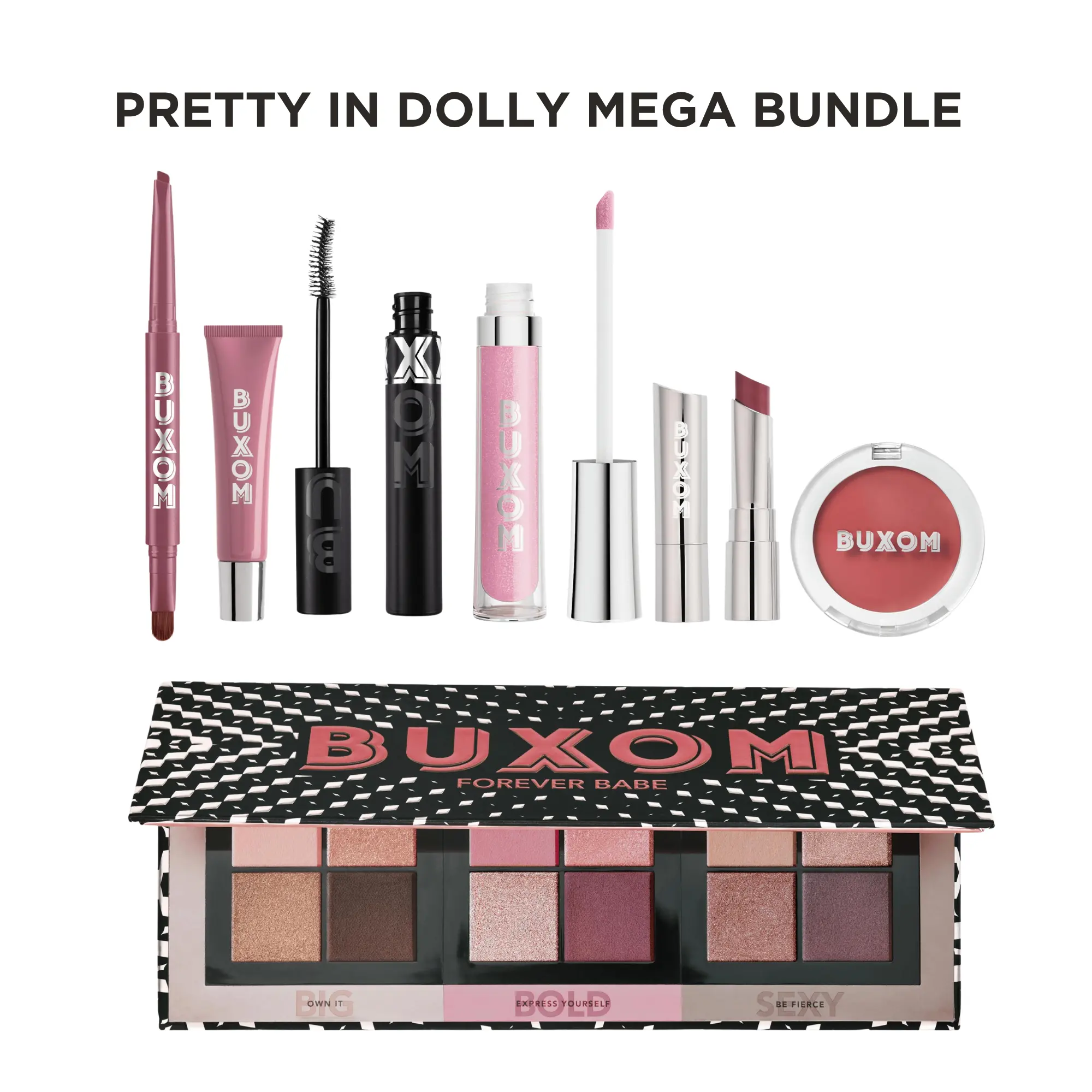 BUXOM Pretty In Dolly Bundle - Best Selling Mauve Plumping Lip Gloss, Lip Balm, Mascara, Fan Favorite Bundles BUXOM Pretty In Dolly Bundle - Best Selling Mauve Plumping Lip Gloss, Lip Balm, Mascara, Fan Favorite Bundles