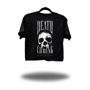 DEATH IS COMING CROP TOP