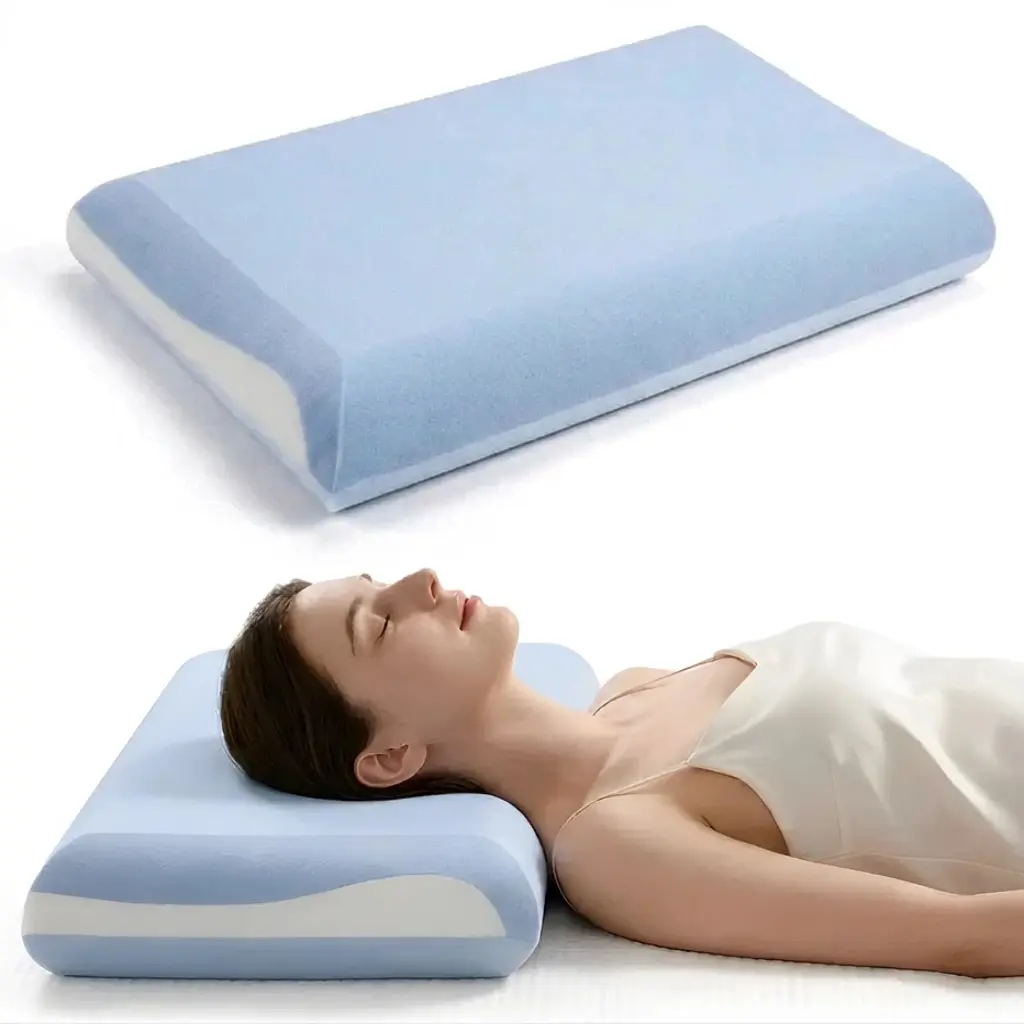 Havnna Adjustable 3-Layer Foam Pillow - Ergonomic Neck Support, Pressure Relief, Sleep Support for Side Sleepers, Cooling Gel Memory Foam, Washable Zippered Cover, Contour Design, Hypoallergenic Breathable Fabric, Snoring Relief Gift