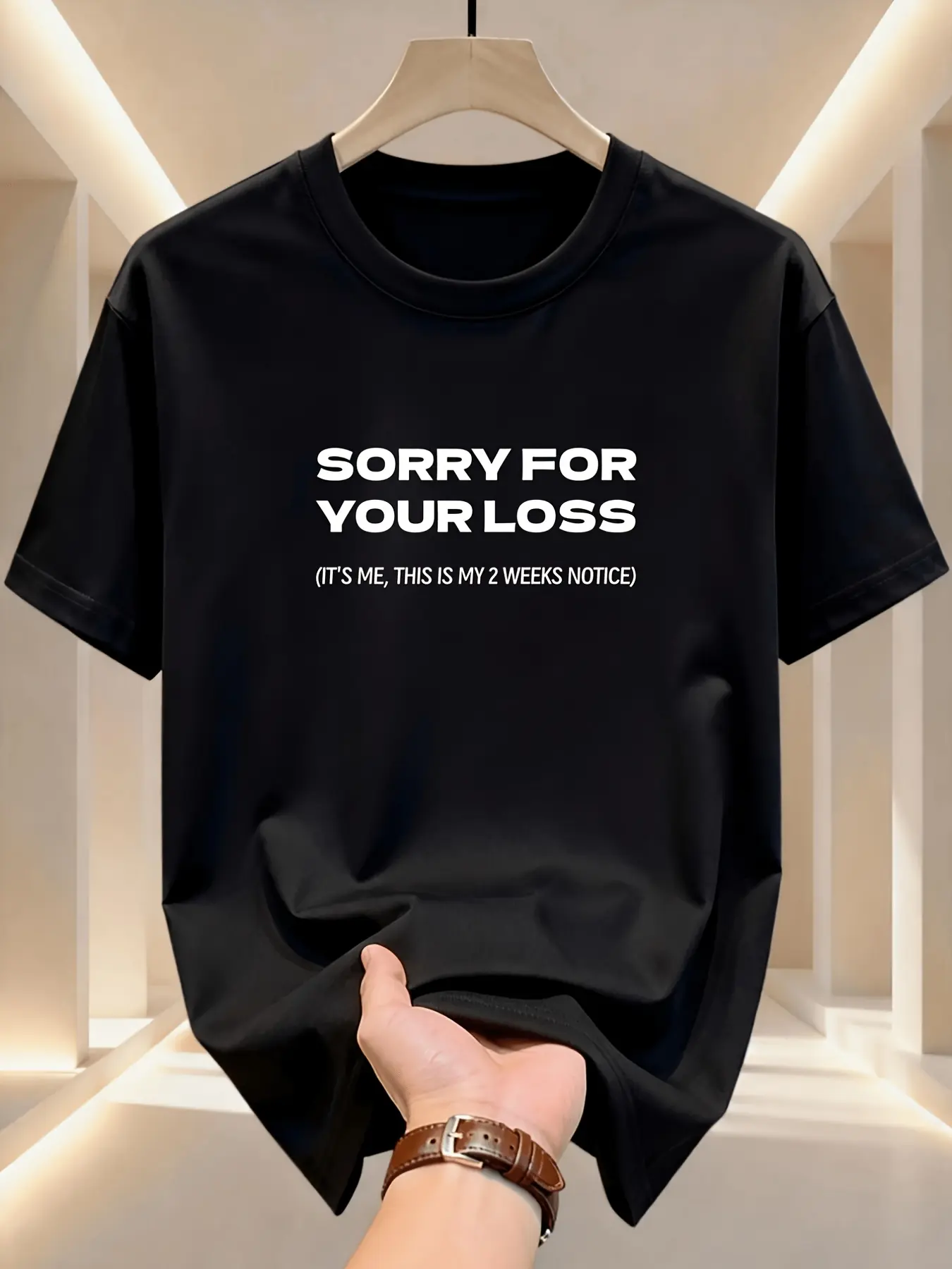 Notified Two Weeks Prior, Men'S Tops Featuring Slo unisex soft cotton short sleeve t shirt, vintage graphic casual tee for men women teens, perfect birthday holiday gift for camping travel gym daily street  wear
