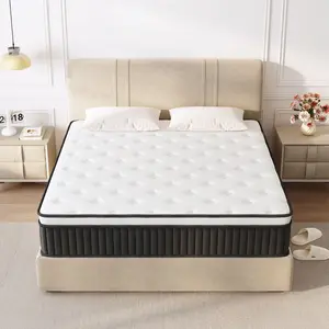 10/12/14 Inch Twin Full Queen King , Hybrid Memory Foam Mattress in a Box | Pocket Spring + Zoned Support | Soft and Comfortable, Pressure Relief, Medium Firmness, CertiPUR-US Certified(mattresses | queen size mattress | full size mattress) firm