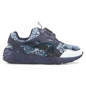 PUMA Mens Disc Blaze Logo Slip On Sneakers Shoes Casual - Blue