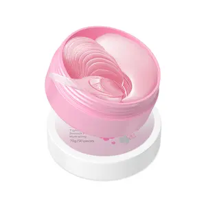 Sakura Eye Mask with Caffeine & Hyaluronic Acid Hydrating, Moisturizing and Firming Skin Daily Under Eye Patches for Dark Circles & Puffiness