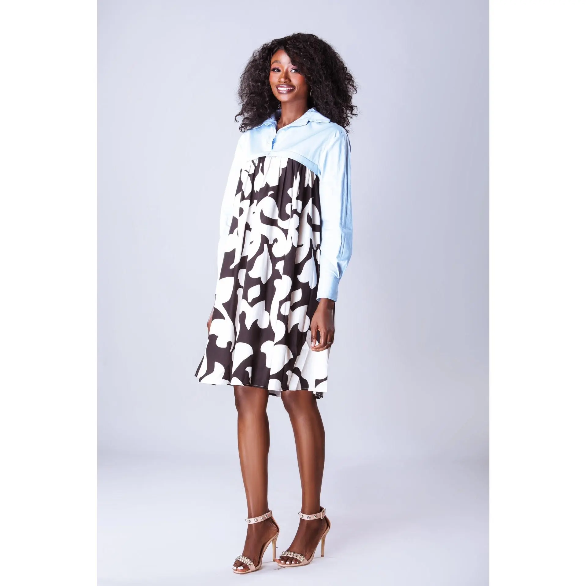 Becky Two Tone Midi Dress