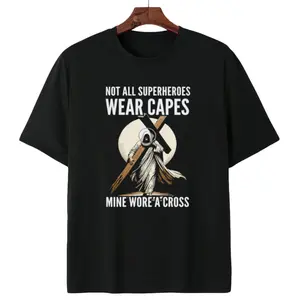 Ultimate Hero Faith Tee – Cross Symbol, Not All Superheroes Wear Capes