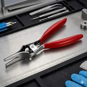 High-Performance Fuel Line Pliers for Tight Spaces | Corrosion-Resistant Auto Repair Tool | Universal Manual Clamp for Cars & Trucks | Professional Grade