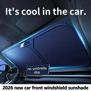 2026 New Car Sunshade Front Window UV Protection Curtain, Interior Windshield Heat Insulation Shade Umbrella Board, Sun Shade Cover