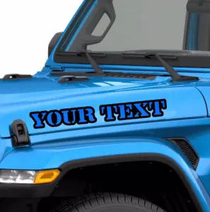 Carbon Fiber Background Custom Decal Hood Name