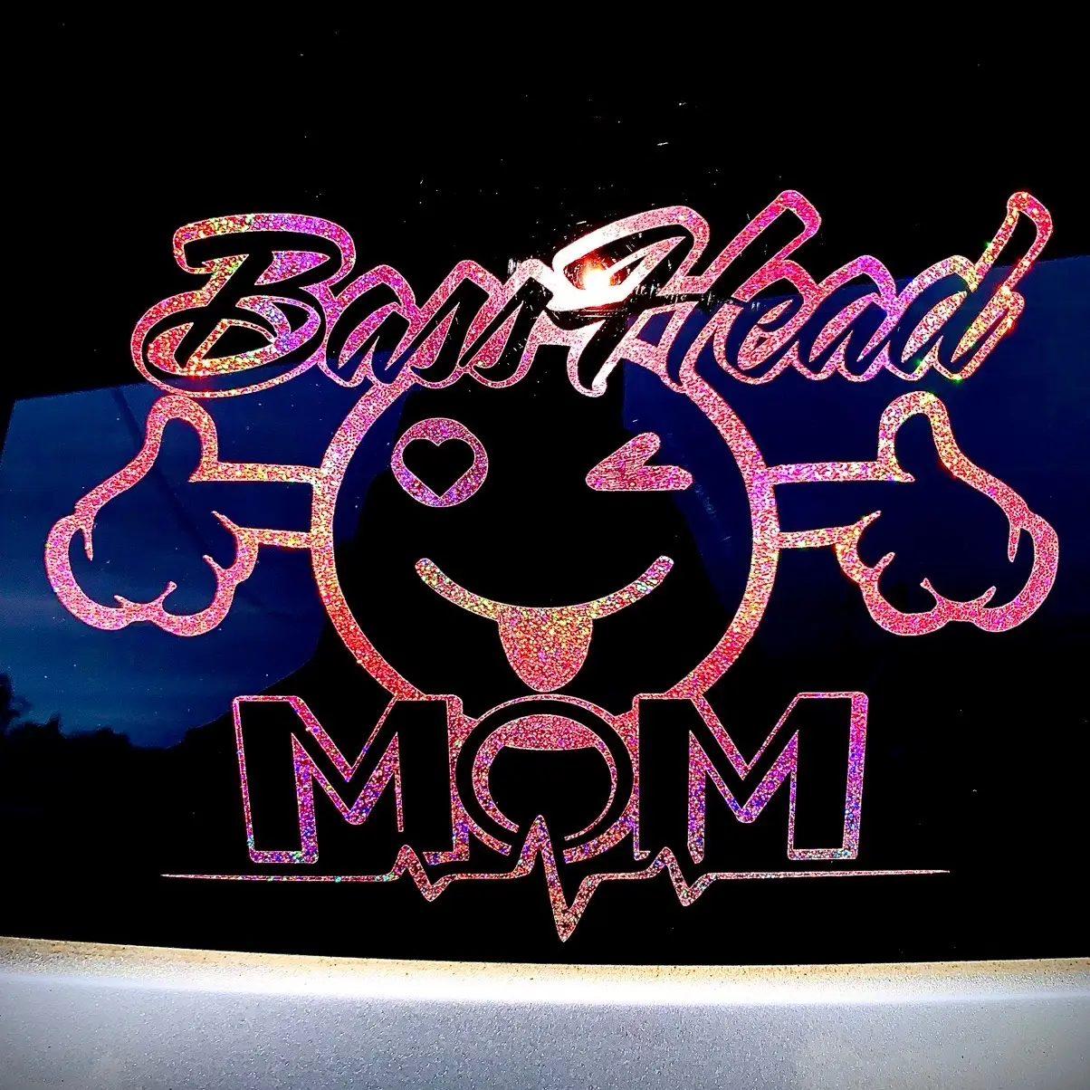 Bass Head Mom Decal
