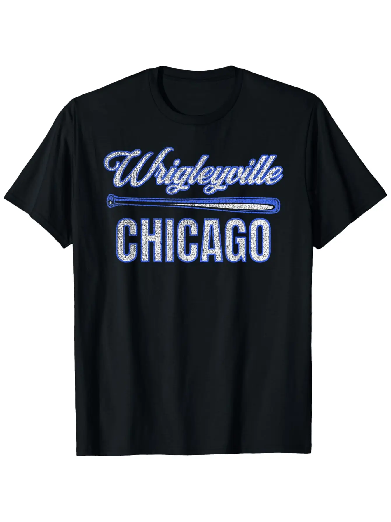Wrigleyville Chicago Baseball Team Graphic Tee Unisex Cotton T-shirt for Men Fashion Men's Top for Daily Wear