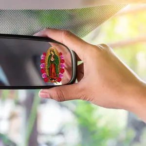 4pcs Jesus Rear View Mirror Sticker | Christian Car Decal | Faith Reminder for Drivers | Drive Safe Religious Sticker