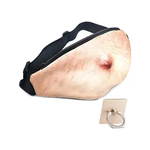 Hilarious White Elephant Gifts – Funny 3D Men Beer Belly Gag Gifts – Fake Belly Dad Bag Waist Packs – Waterproof Fanny Pack for Friendship Day, Father’s Day, Christmas, and Stocking Stuffers for Men