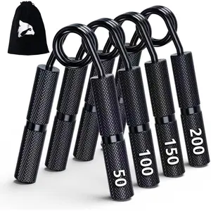 Grip Strength Trainer 4 Pack,50LB-200LB Hand Exerciser Gripper Forearm Finger Strengthener Non-Slip Suitable for Hand Rehabilitation Finger Strength ,  Building,  Gym