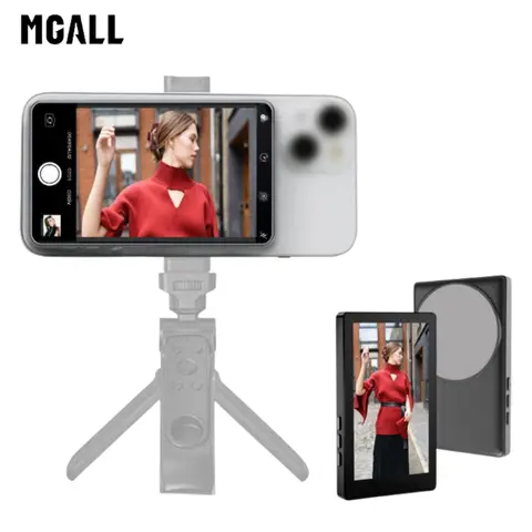 MGALL T20 Magnetic Wireless Selfie Display Accessory, Adjustable Screen Ratio for Creators' Content Creation, Compatible with iOS/Android/HarmonyOS Smartphone & Cellphone