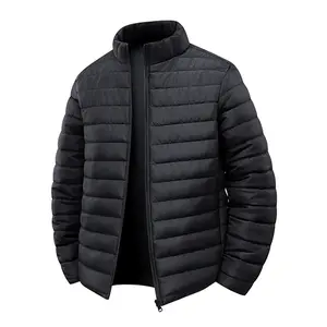 Men's Thick Warm Cotton Jacket for Winter - Stand Collar Design, Lightweight & Comfortable, Perfect for Casual Wear & Layering