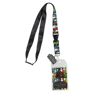 Star Wars Multi Character Lanyard with ID Badge Holder and PVC Charm
