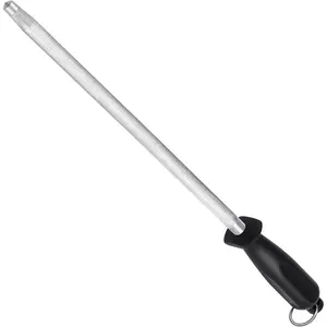 Honing Steel  Sharpening Rod 12 inches,  Carbon Steel  Sharpener Stick, Easy to Use Honer for  and Rod Sharpeners - Daily Maintenance