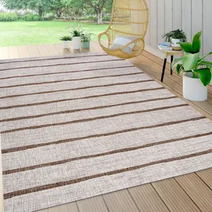 JONATHAN Y Colonia Berber Stripe Indoor/Outdoor Area Rug; for Living Room, Kitchen, Bedroom, Dining Room, Patio, Porch, Backyard