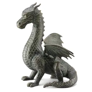212 MAIN Winged Dragon Garden Sculpture, 15x11x11.5 in, Durable Material, for Outdoor Use, Home Improvement & Garden Decor Accent, Aluminum, Dimensions