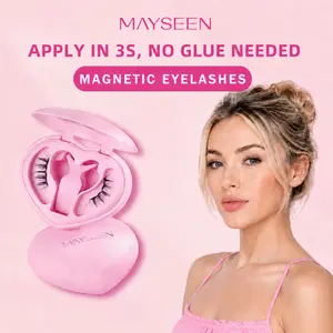 MAYSEEN Soft Magnetic Eyelashes,  Eyelash Extensions with Applicator Kit,Reusable Magnetic Lashes, Glue-free,Waterproof, Lightweight, Fluffy Soft MagneticStrip with Free Gifts: Eyelash Curler & LashSetting Liquid, Gifts Pack, Cosmetic