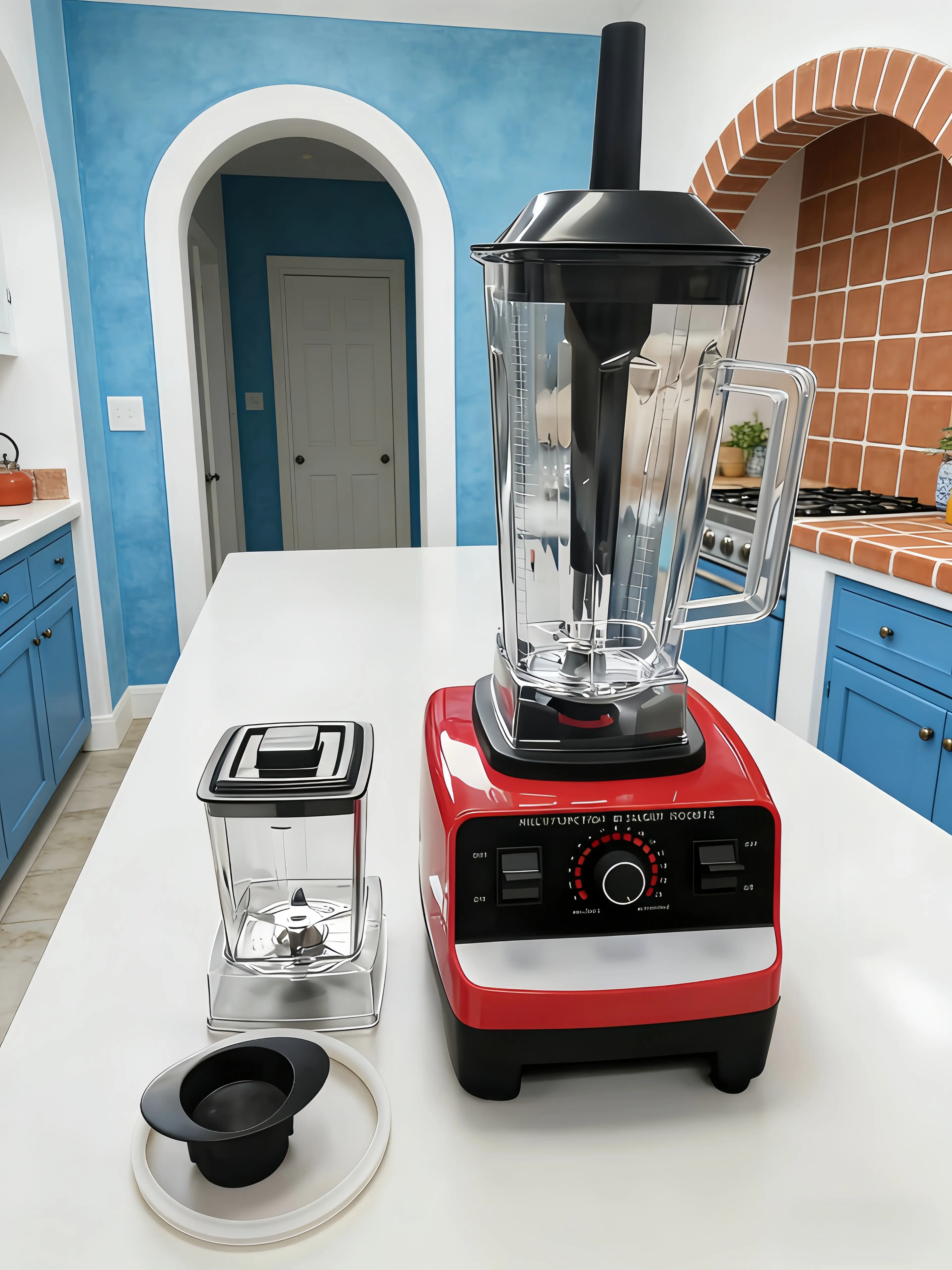 BPA-Free Blender Jar for Fresh Drinks Complete Set with 6 Free Matching Gifts Airtight Dishwasher Safe for Smoothies & Juices, Blender Shakes, Jar Blender Combo