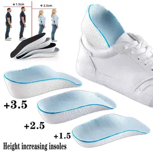 Comfortable Height Increaser Height Booster Insole Inserts Heel Lifts for Taller Stance Comfort Pad Men Woman