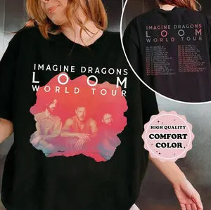 Imagine Dragons Shirt, Imagine Dragons Loom Tour 2024 Comfort Color T-Shirt, Imagine Dragons Fan Gift, Concert Fan Gift, Imagine Dragons Band Merch