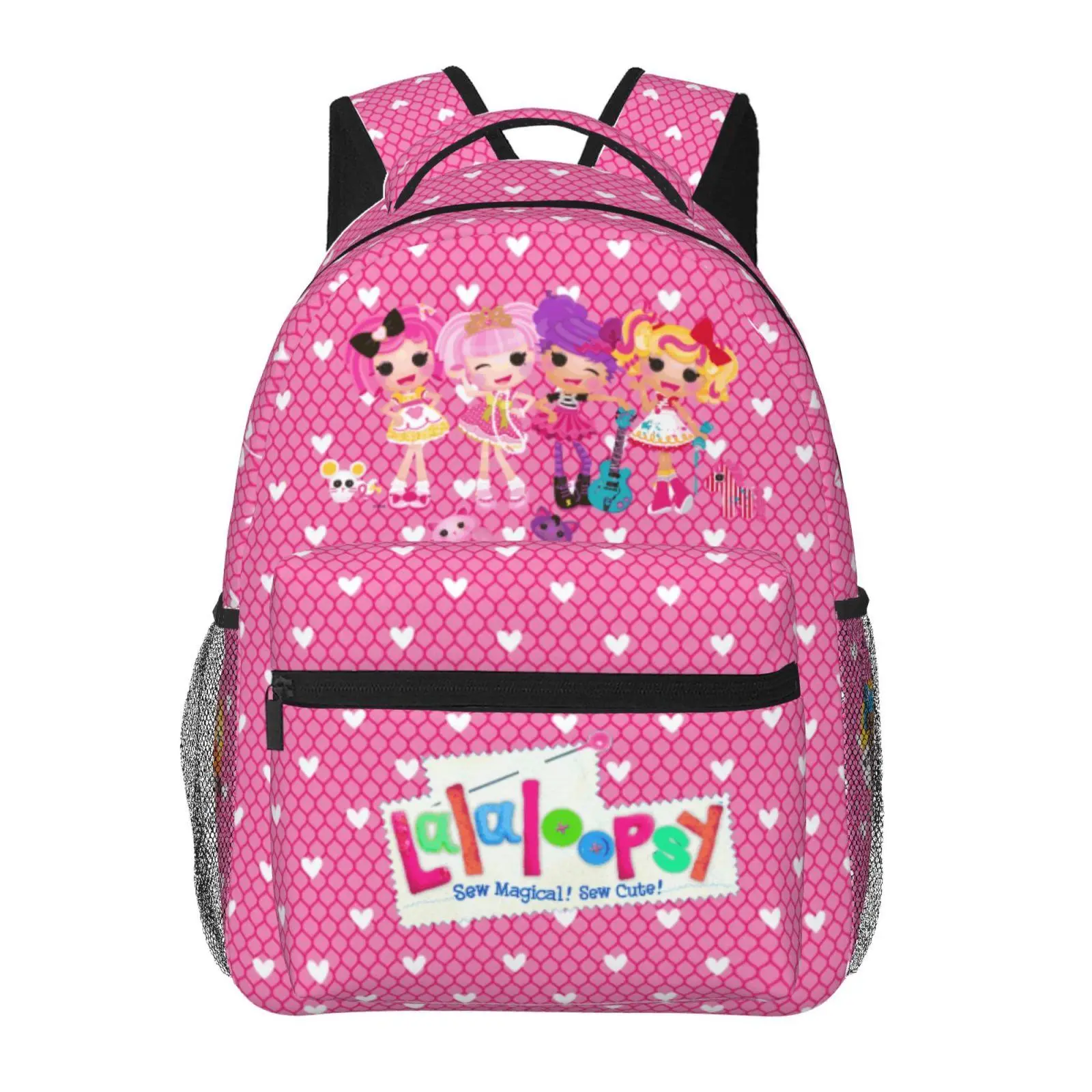 Lalaloopsy Outdoor Hiking Kids Bookbag We're Lalaloopsy Netflix Lightweight Roomy Backpack MGA Lalaloopsy Tear-Proof School Bag for Daily Class & Family Travel