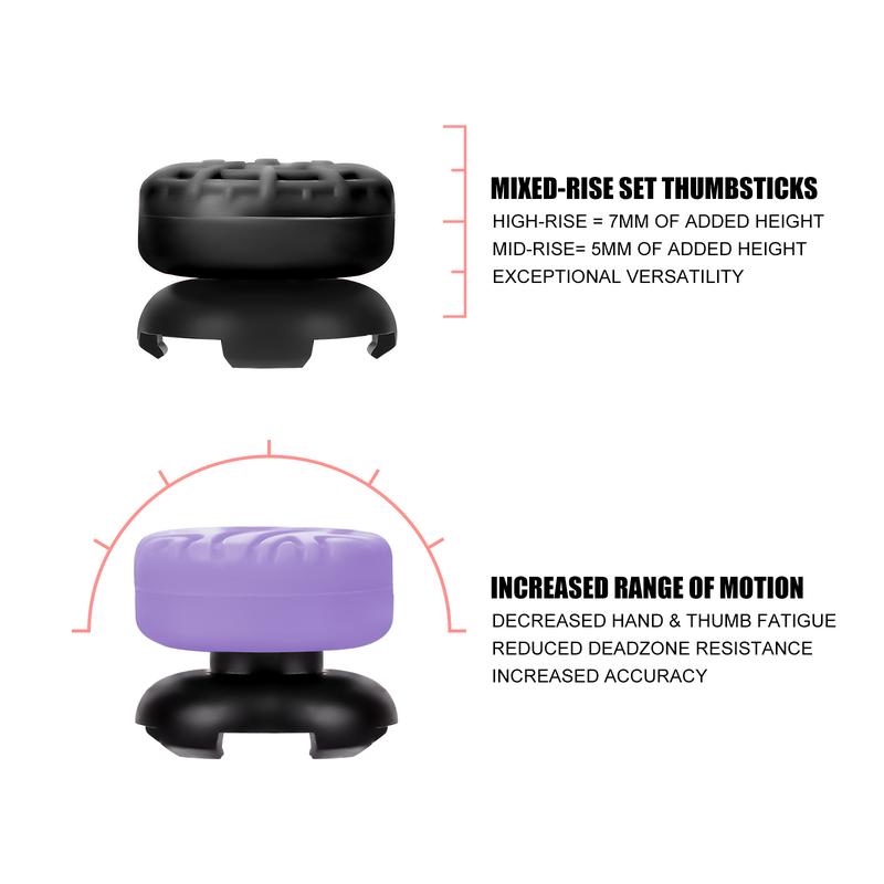 FOXVOX Professional Thumbsticks & Precision Rings Set, Compatible for Xbox X/Xbox S/PS4/PS5, 12-in-1 Set for Gaming Controllers, Increases KD 26% on Average FOXVOX Professional Thumbsticks & Precision Rings Set, Compatible for Xbox X/Xbox S/PS4/PS5, 12-in-1 Set for Gaming Controllers, Increases KD 26% on Average