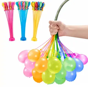 Rapid-Filling Self-Sealing Water Bomb Balloons - Tropical Colored Summer Fun Toys, 2026 Thickened Latex Water Fight Gear for Outdoor Beach, Pool & Backyard Party Games, Easy-Fill Balloon Set for Adults & Groups