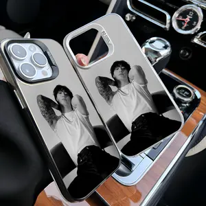 Epc J-JungKook Phone Case IMD Phone Case For IPhone 16 15 14 13 12 11 Pro Max Plus Color Silver Cover